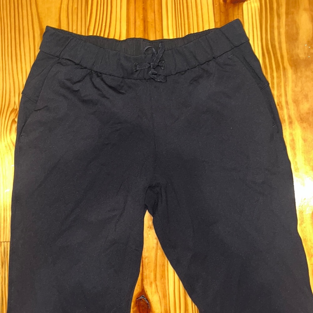 Lululemon black stretch pants, size 10